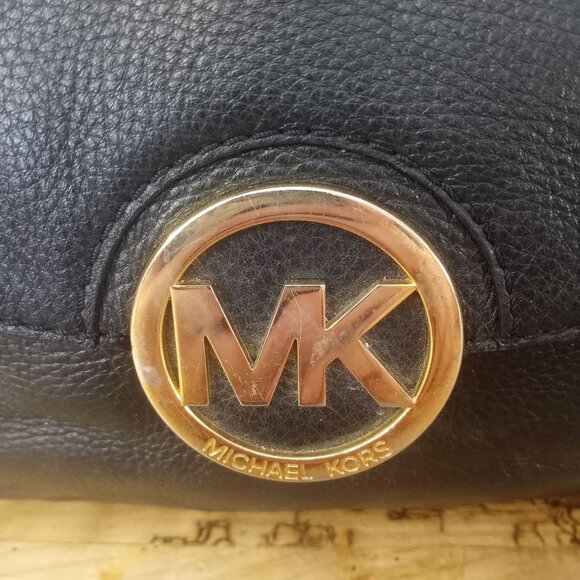 Michael Kors Black Soft Leather Fulton Chain Satchel - Picture 7 of 14
